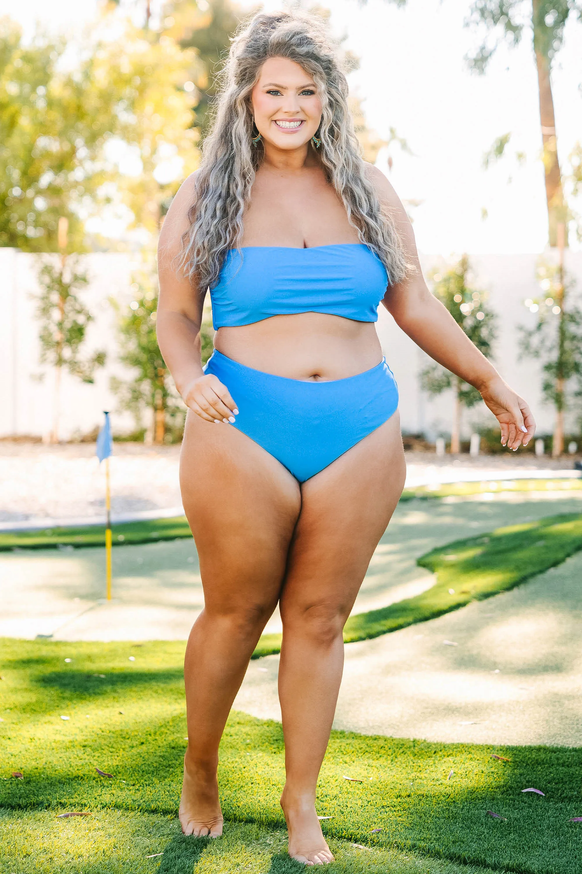 Beach Boo Swim Top, Blue